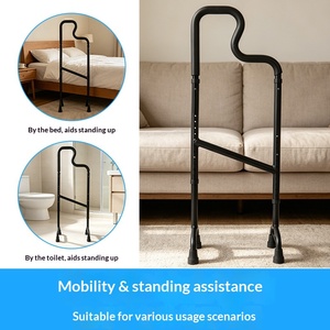 Height Adjustable Stair Climbing Cane, Elderly Stair Assist Walking Stick, Household Stair Support Handrail Mobility Aid Wholesa - Product Image 3