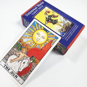 Buena calidad 12X7 <span class=keywords><strong>Universal</strong></span> Wait <span class=keywords><strong>Tarot</strong></span> con guía 78 tarjetas juego de mesa de adivinación para jugar - Product Image 4