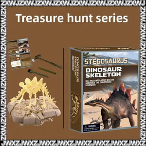 Rompecabezas de Plástico de la Serie de Dinosaurios para Excavaciones Arqueológicas, Ensamblaje de Esqueletos, Entrenamiento Cerebral Interactivo - Product Image 2