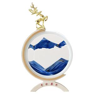 Reloj de Arena Decorativo de Resina con Diseño de Ciervo, Adorno para Sala de Estar, Regalo Original - Product Image 5