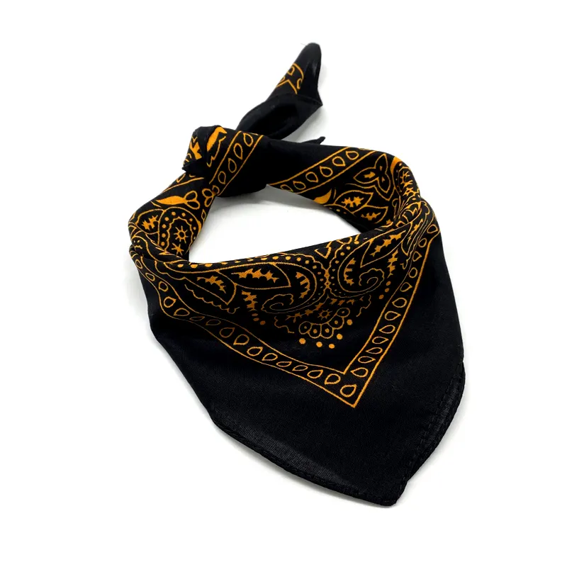 Silk scarf custom pattern printing company logo custom printed cotton square bandana long scarf streamer shawl