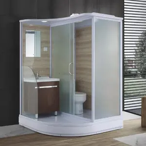 뜨거운 판매 별도의 화장실 디자인 모두 하나의 크롬 알루미늄 프로파일 욕실 포드