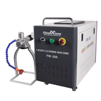 Mini Machine de nettoyage laser à fibre 200W nouvelle condition pour la peinture en métal de dérouillage en aluminium d'acier inoxydable