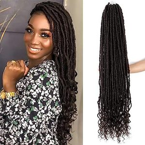 Cheveux synthétiques NuLocs Earthworm <span class=keywords><strong>pour</strong></span> <span class=keywords><strong>tresses</strong></span> africaines bouclées, 36 pouces, trame simple, résistant à la chaleur, non inflammable, fabriqués à la <span class=keywords><strong>machine</strong></span> - Product Image 4
