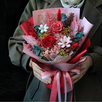 Lovebay Valentinstag Geschenke Ewige Rosen Bouquet Unsterbliche Rosen Unvergängliche Rosen Konservierte Blumen Bouquet