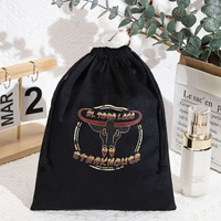 Tragbare schwarze Samt Tarot Karte Geschenk verpackung Kordel zug Tasche benutzer definierte Logo gedruckt Weihnachten Hochzeit Geschenk Süßigkeiten Aufbewahrung beutel