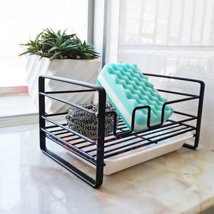 Support d'Égouttoir pour Éponge de Cuisine Shang Shang Blanc 1 Niveau avec Ventouse pour Évier de Comptoir - Product Image 3