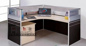 Mesa y silla de escritorio de madera duradera muebles de oficina de cuatro asientos vintage modernos para uso en tabiques de oficina para escuelas - Product Image 6