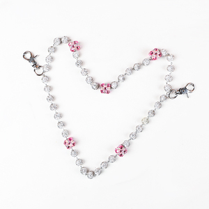 Dây chuyền túi quần jean nhiều lớp, mặt dây chuyền hình quả cầu disco, đính hạt, thiết kế tùy chỉnh, sang trọng, đính đá pha lê, dành cho nam nữ, quà tặng - Product Image 2