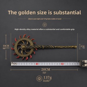 Modello di Arma Periferica del Gioco Elden Ring: Lancia di <span class=keywords><strong>Kisa</strong></span> 22CM, Versione con Scatola Regalo, Cuscinetto Rotante, Articolo Cosplay, Ornamento in Lega - Product Image 2