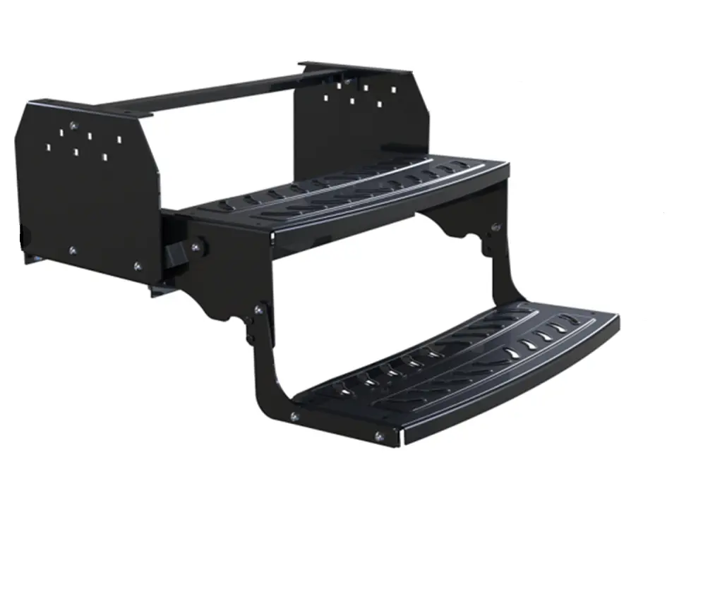 High quality Steel Manual RV Motorhome anti-slip steps, Double Layer Steps, Double Stread Manual for RV motor accessories
