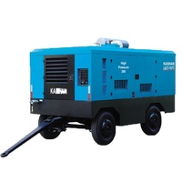 Compresseur d'air diesel portable Kaishan 17 bar pour plate-forme de forage, compresseur d'air haute pression