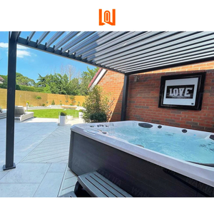 Elegante Binnenplaats Aluminium Pergola Zonnescherm Waterdicht Duurzaam Buitenpaviljoen - Product Image 2