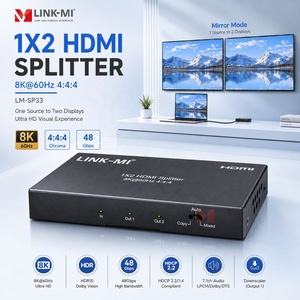 Répartiteur <span class=keywords><strong>HDMI</strong></span> 2.1 1x2 8K60Hz 4:4:4 48 Gbps avec HDR10, EDID et Downscaler - Product Image 1