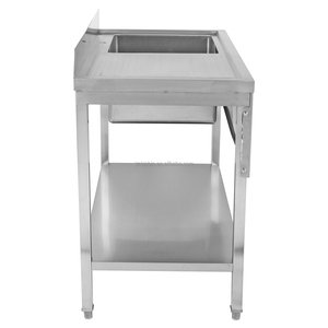 Fregadero de Acero Inoxidable de 2 Niveles para Uso Comercial, con Estante Inferior, para Limpieza y Lavado en Restaurantes, Cocinas y Cantinas - Product Image 5
