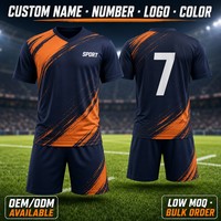 Conjunto de Camisetas de Fútbol con Diseño Gráfico Diagonal Personalizado, Uniforme Deportivo Sublimado, Fabricante OEM, Corte Holgado