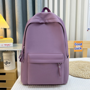 New Autumn and Winter Simple Ultra-Light Black and White Checkerboard Nylon Backpack for Women Large Capacity School <b>Bag</b> - Product Image 6