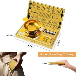 Toptan Fuzion marka taşınabilir <span class=keywords><strong>Mini</strong></span> dijital cep ölçeği 0.001g akülü paslanmaz çelik malzeme elmas altın takı - Product Image 2