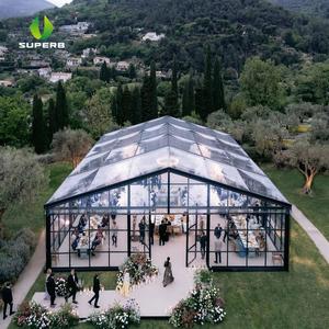 Tente de réception extérieure de luxe en PVC, résistante aux UV, quatre saisons, pour mariages et événements, à prix d'usine, imperméable, SUPERB - Product Image 1