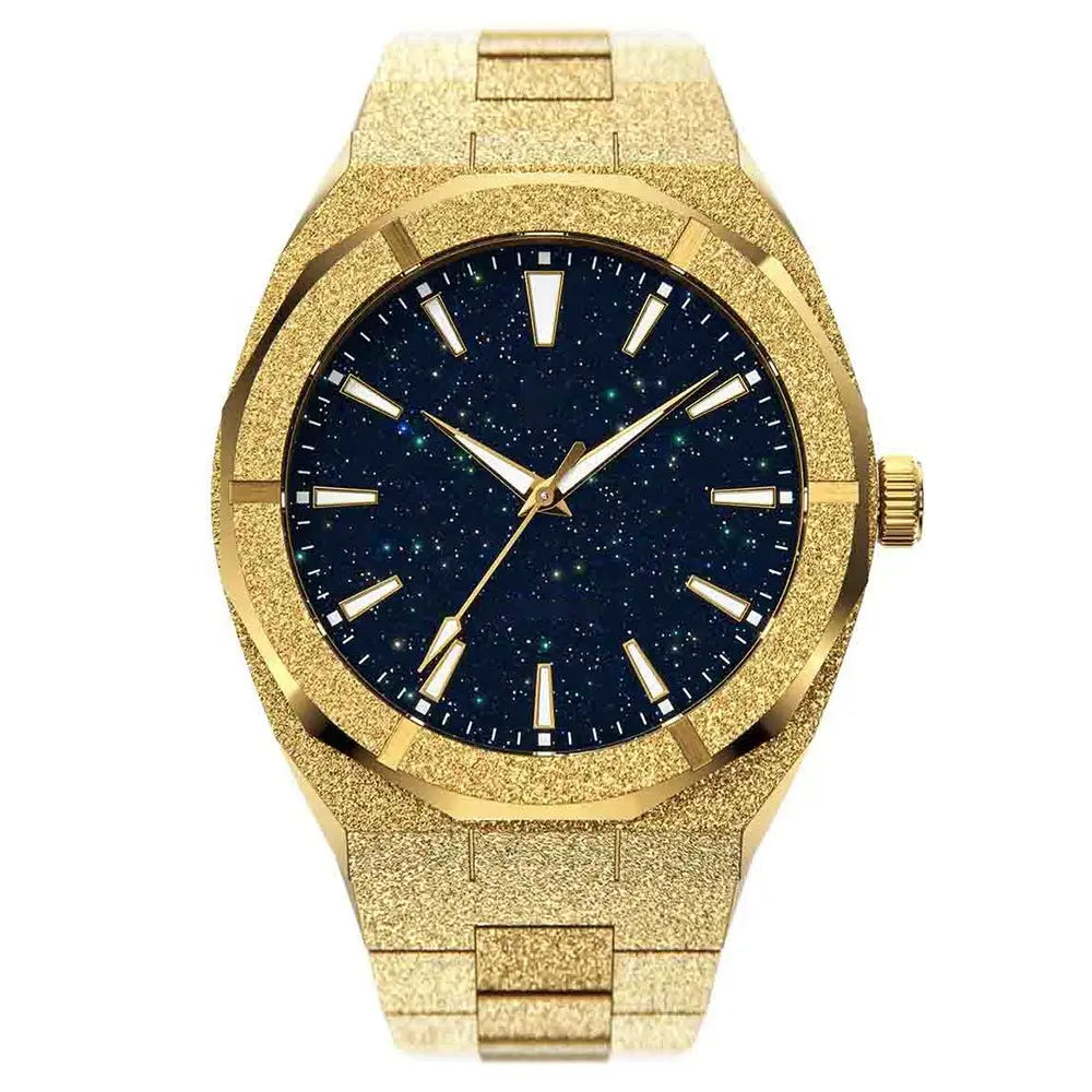 relojes para hombres reloj de lujo Starry Sky Watch Shining Stainless Steel Band Luxury Diamond Watch Men