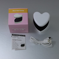 Mini Lampe UV Blanche pour Ongles en Gel 9W Lampe UV LED pour Ongles à Doigt Unique Portable Petite Lampe de Séchage Professionnelle pour Salon à Domicile