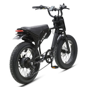 Bicicleta Eléctrica Urbana de 20 Pulgadas, 48V 750W, Doble Asiento, Batería de Litio Oculta, Cuadro de Aluminio, Estilo Motocicleta, para Desplazamientos Diarios y Turismo - Product Image 4