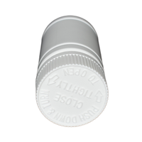 Bouteille pharmaceutique en HDPE blanc de 120ml | Bouchon résistant aux enfants (CRC) pour pilule de médecine orale solide | Couleurs personnalisées disponibles