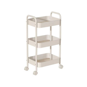 <span class=keywords><strong>Scaffale</strong></span> a 3 Ripiani Rimovibile in Metallo, Organizzatore <span class=keywords><strong>Mobile</strong></span> per <span class=keywords><strong>Cucina</strong></span>, Unità di Stoccaggio - Product Image 5