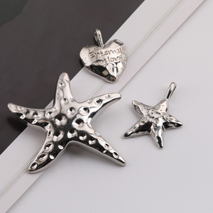 จี้รูปดาวโลหะชุบ DIY อุปกรณ์ตกแต่งเครื่องประดับรูปหัวใจรักนิรันดร์สำหรับสร้อยคอต่างหู - Product Image 1