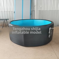 Baignoire gonflable ovale pliable pour bain de glace, avec maintien de température constante, pour adultes, vente en gros, sélection de tailles