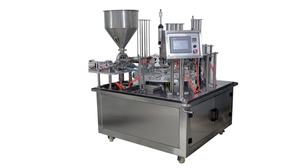 Máquina automática <span class=keywords><strong>de</strong></span> llenado y sellado <span class=keywords><strong>de</strong></span> líquidos <span class=keywords><strong>de</strong></span> yogur y miel tipo mesa giratoria para vasos <span class=keywords><strong>de</strong></span> plástico - Product Image 4