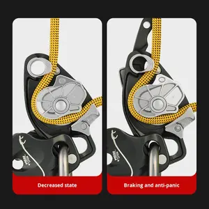 शील्ड वंशज उच्च ऊंचाई वाले आउटडोर कैम हाथ नियंत्रण गिरावट संरक्षण उपकरण एंटी-पैनिक रैपिड वंश रक्षक धीमी - Product Image 4