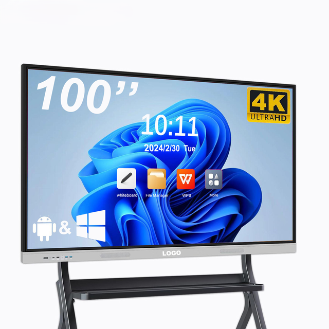 OEM 4k Smart Moniteurs Board Lcd Wifi Interactives Flat Panel Touch Screen for Teaching and Conference Interactives Flat Panel