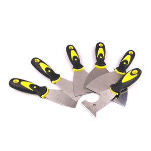 Ensemble de couteaux à mastic avec manche en plastique souple, lame en acier inoxydable 4'', 6'', 8'' pour la peinture sur cloisons sèches et la réparation des murs - Product Image 1