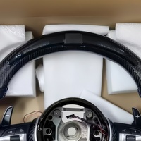 Volant en fibre de carbone personnalisé pour BMW F20 F30 F10 F25 F15 F48 E70 E87 E90 E91 E92 M4 M3 M5 X3 X5 X7 Volant LED