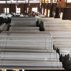 Fabrika doğrudan En39 BS1139 sertifikalı Gi inşaat ve yapı malzemeleri için çelik boru sıcak daldırma galvanizli iskele borusu