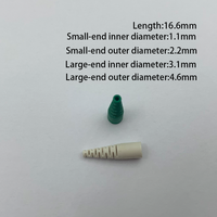 Connecteur de fibre optique LC, longueur 16,6 mm, diamètre intérieur 1,1 mm |   Manchon de décompression à sertir ignifuge V0 TPE monomode