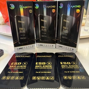 Protection d'écran en verre anti-statique à découpe diamantée ESD pour iPhone Xiaomi, accessoires pour téléphone portable, film transparent résistant aux rayures - Product Image 6