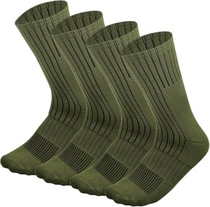 Chaussettes tactiques antibactériennes personnalisées Kango en laine mérinos avec bordure élastique pour l'hiver chaud, idéales pour la randonnée, le travail et les activités de plein air - Product Image 3