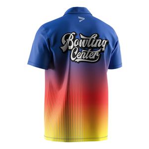 Camiseta de Rendimiento con Botones Sublimados al por Mayor, Camisetas Promocionales, Camiseta Polo para Hombre, Camisa de Boliche - Product Image 4