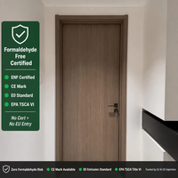 Portes intérieures en bois sur mesure, qualité ENF E0, poignées modernes, directement de l'usine, MOQ flexible