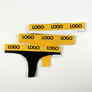 Conjunto de Ropa Interior para Pareja 2025, Nuevo Estilo, Logotipo Personalizado, Bajo MOQ, Alta Calidad, Transpirable, de Algodón, Calzoncillos <span class=keywords><strong>Boxer</strong></span> para Hombre y Tangas para Mujer - Product Image 2