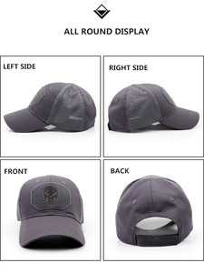 Cappelli tattici a 6 pannelli ricamo scheletro berretto mimetico Com. Cappelli da Baseball cappellini tattici da caccia - Product Image 3