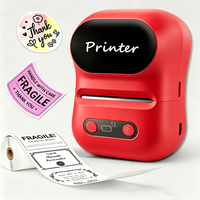 Printer Thermal Mini Portabel 58mm, Label 2 inci Perekat Sendiri, Antarmuka Nirkabel untuk POS dan Struk Barcode