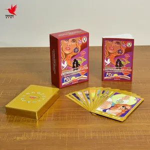 Factory Customization Own Logo Tarot Cards And Oracle High Quality Printing Gilt Gold-edged Lady Divination Card Deck