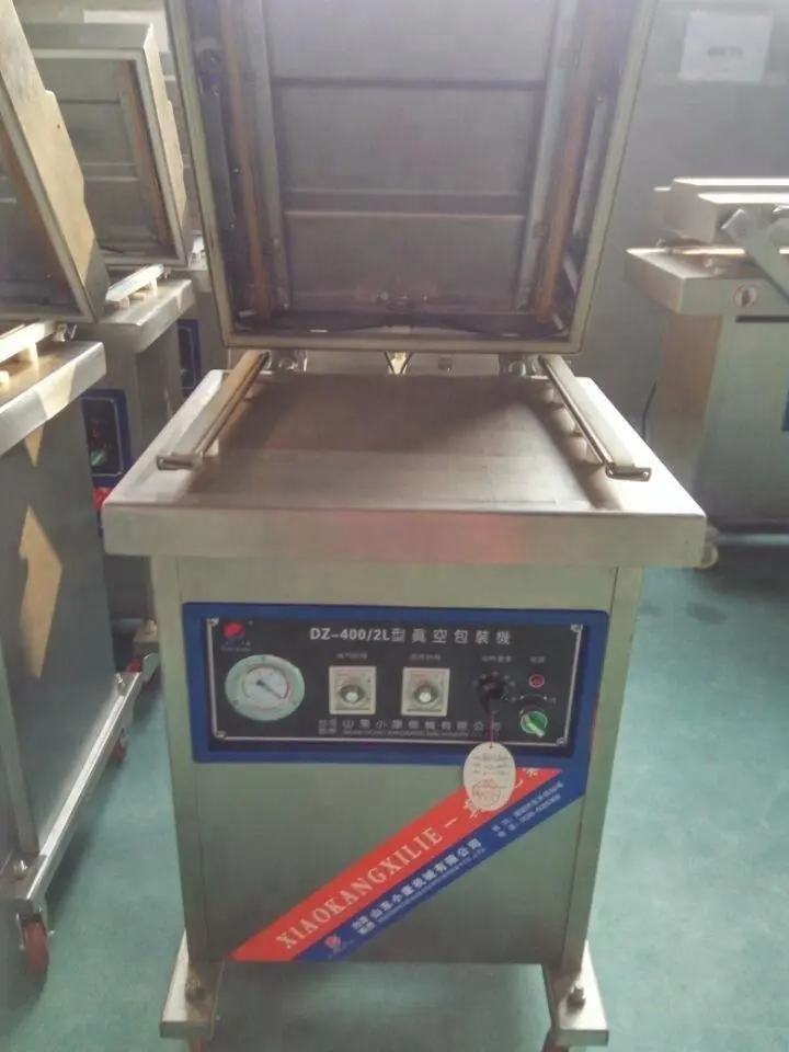 가정용 기계 쇠고기 또는 돼지 고기 포장 공장 가격 Xiaokang DZ-400/2L 단일 챔버 진공 포장 기계