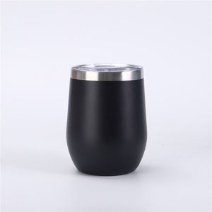 Coupe à vin en acier inoxydable de qualité alimentaire avec couvercle 12 oz, cadeau d'anniversaire pour la cuisine, le patio, le jardin ASM09 - Product Image 4