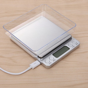 J & R 베스트 셀러 맞춤형 가정용 디지털 2000g 보석 저울 0.1g 정확도 USB 충전 포켓 LCD 디스플레이 OEM 지원 - Product Image 2