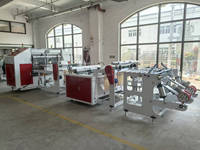 Machine de fabrication de sacs à ordures HSLJ-800 automatique pour sacs en plastique T-shirt en nylon PE Machine de fabrication de sacs à provisions en plastique noir