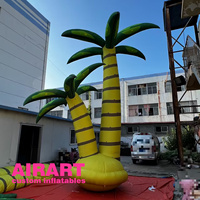 Ballon gonflable en forme de palmier cacao pour les vacances d'été, palmier en noix de coco gonflable géant